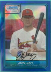 Jon Jay [Blue Refractor] #DP10 Baseball Cards 2006 Bowman Chrome Draft Picks Prices