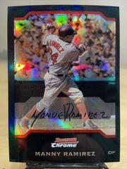 Manny Ramirez [Gold Refractor] #7 Baseball Cards 2004 Bowman Chrome Prices