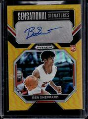 Ben Sheppard [Gold] #SS-BEN Basketball Cards 2023 Panini Prizm Draft Picks Sensational Signatures Prices