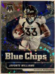 Javonte Williams [No Huddle Silver] #14 Football Cards 2021 Panini Mosaic Blue Chips Prices