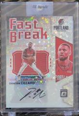 Damian Lillard Basketball Cards 2021 Panini Donruss Optic Fast Break Signatures Prices