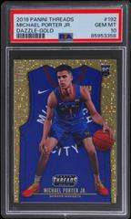 Michael Porter Jr. [Dazzle Gold] #192 Basketball Cards 2018 Panini Threads Prices