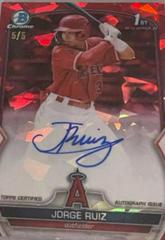 Jorge Ruiz [Red] #BSPA-JR Baseball Cards 2023 Bowman Chrome Sapphire Autographs Prices
