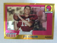 Joe Namath [Gold Chrome] Football Cards 2005 Topps All American Prices