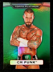 CM Punk [Green] Wrestling Cards 2010 Topps Platinum WWE Prices