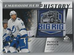 Patrick Maroon Hockey Cards 2021 SP Game Used Embroidered in History Prices