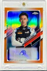 Guanyu Zhou [Orange] #CA-GZ Racing Cards 2021 Topps Chrome Formula 1 Autographs Prices
