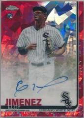 Eloy Jimenez [Red Refractor] #EJ Baseball Cards 2019 Topps Chrome Sapphire Rookie Autographs Prices
