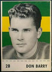 Don Barry #2B Football Cards 1956 Shredded Wheat Prices