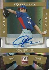 Cody Buckel [Signature Status] #30 Baseball Cards 2010 Donruss Elite Extra Edition Prices