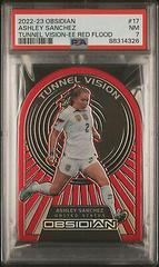 Ashley Sanchez [Red Flood] #17 Soccer Cards 2022 Panini Obsidian Tunnel Vision Prices
