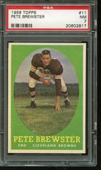 Pete Brewster #11 Football Cards 1958 Topps Prices