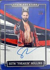 Seth 'Freakin' Rollins [Blue] Wrestling Cards 2022 Panini Impeccable WWE Stainless Stars Autographs Prices