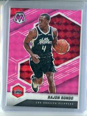 Rajon Rondo [Pink Fluorescent] Basketball Cards 2020 Panini Mosaic Prices