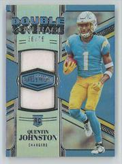 Quentin Johnston Football Cards 2023 Panini Plates and Patches Double Coverage Prices