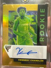 Kennedy Chandler [Gold] Basketball Cards 2022 Panini Chronicles Draft Picks Flux Rookie Autographs Prices