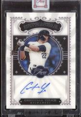 Christian Yelich Baseball Cards 2022 Panini Three and Two Superstar Signatures Prices
