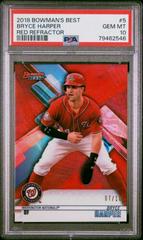 Bryce Harper [Red Refractor] #5 Baseball Cards 2018 Bowman's Best Prices
