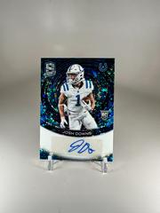 Josh Downs #21 Football Cards 2023 Panini Spectra Rookie Autograph Neon Blue Prices