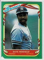 Dave Winfield #126 Baseball Cards 1987 Fleer Star Stickers Prices