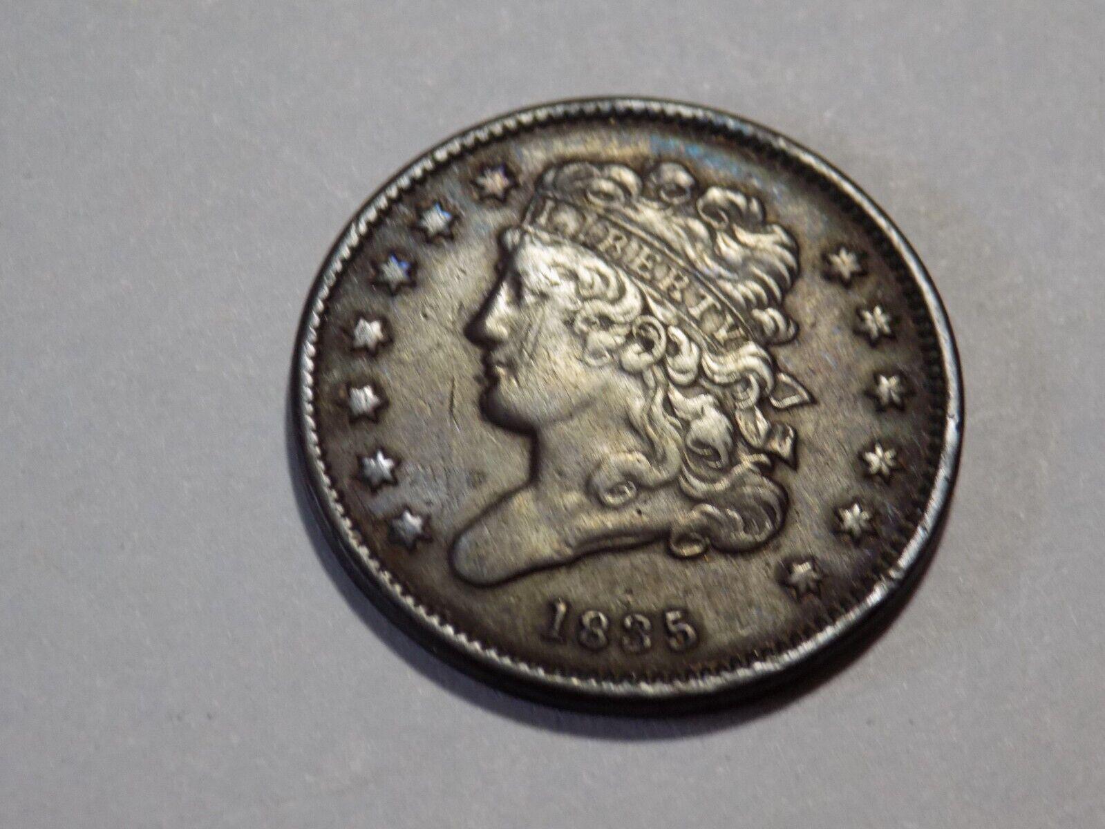 1835 Coins Classic Head Half Cent