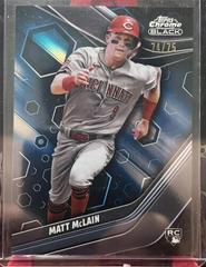 Matt McLain [Blue Lava] #10 Baseball Cards 2023 Topps Chrome Black Prices