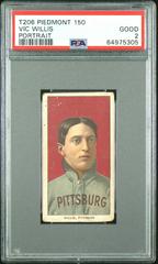 Vic Willis [Portrait] #NNO Baseball Cards 1909 T206 Piedmont 150 Prices