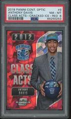 Anthony Davis [Red Cracked Ice] #9 Basketball Cards 2018 Panini Contenders Optic Class Acts Prices