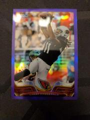 Larry Fitzgerald [Black Gloves Purple Refractor] #2 Football Cards 2013 Topps Chrome Prices