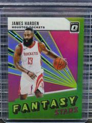 James Harden [Pink] Basketball Cards 2018 Panini Donruss Optic Fantasy Stars Prices