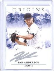 Ian Anderson [Silver Ink] Baseball Cards 2021 Panini Chronicles Origins Autographs Prices