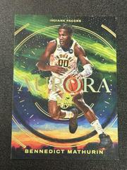 Bennedict Mathurin #12 Basketball Cards 2022 Panini Court Kings Aurora Prices