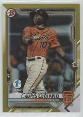 Marco Luciano [Gold Foil] #BFE-8 Baseball Cards 2021 Bowman 1st Edition Prices