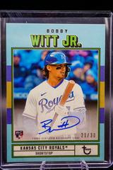 Bobby Witt Jr. [Blue] Baseball Cards 2022 Topps Brooklyn Collection Autographs Prices