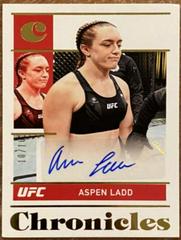 Aspen Ladd [Gold] #CS-ALD Ufc Cards 2022 Panini Chronicles UFC Signatures Prices