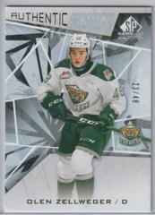 Olen Zellweger #27 Hockey Cards 2021 SP Game Used CHL Prices
