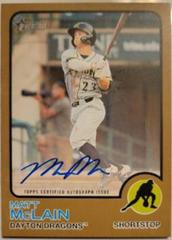 Matt McLain [Gold] #ROA-MM Baseball Cards 2022 Topps Heritage Minor League Real One Autographs Prices
