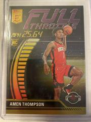 Amen Thompson [Purple] #1 Basketball Cards 2023 Donruss Elite Full Throttle Prices