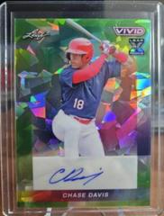 Chase Davis [Green Crystal] #BA-CD1 Baseball Cards 2023 Leaf Vivid Autograph Prices