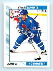 Claude Lapointe #219 Hockey Cards 1992 Score Prices