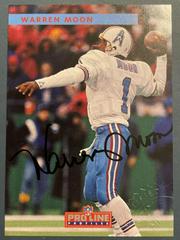 Warren Moon #447 Football Cards 1992 Pro Line Profiles Autographs Prices