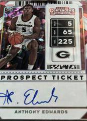 Anthony Edwards [Cracked Ice Autograph] #51 Basketball Cards 2020 Panini Contenders Draft Picks Prices