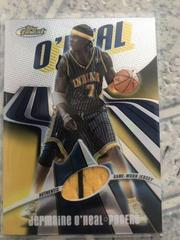 Jermaine O'Neal Jersey Gold Refractor Basketball Cards 2003 Finest Prices