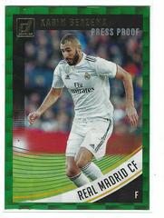 Karim Benzema [Press Proof Green] Soccer Cards 2018 Panini Donruss Prices