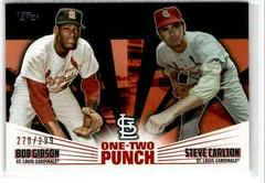 Bob Gibson, Steve Carlton [Black] #12P-22 Baseball Cards 2023 Topps One Two Punch Prices