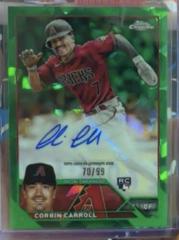 Corbin Carroll [Green] Baseball Cards 2023 Topps Chrome Update Sapphire Autographs Prices