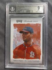 Albert Pujols [Autograph Gold] Baseball Cards 2003 Playoff Portraits Prices