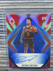 Devon Dotson [Blue] Basketball Cards 2020 Panini Chronicles Phoenix Rookie Autographs Prices
