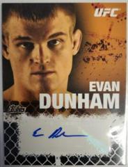Evan Dunham [Onyx] #FA-ED Ufc Cards 2010 Topps UFC Autographs Prices