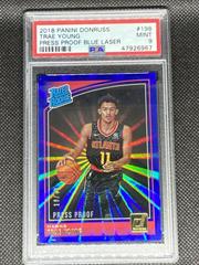 Trae Young [Press Proof Blue Laser] #198 Basketball Cards 2018 Panini Donruss Prices